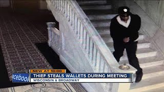 Thief targets downtown office building while people are in meeting