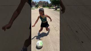 kids training football best girl