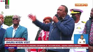 Uhuru Kenyatta campaigns for Raila in Nyeri and Murang’a