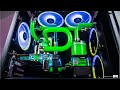 Green Custom Water Cooled Gaming PC Build