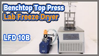 LFD 10B Benchtop Top Press Lab Freeze Dryer - LABOAO