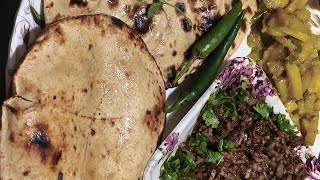 besan ki roti aur salad Nani dadi ka favourite dish khaenge to bachpana yad a jaega