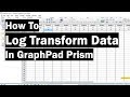 How To Log Transform Data In GraphPad Prism