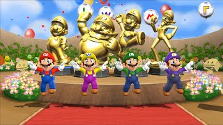 Mario Party 9 Step It Up - Mario Vs Wario Vs Luigi Vs Waluigi (Everybody Wins)