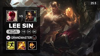 Kanavi Lee Sin vs Nidalee Jungle - KR Grandmaster - Patch 25.5 Season 15