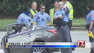 1 dead in major crash that closed Raleigh road for hours Sunday