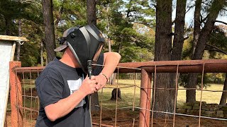 Welding Top Rail Pipe Fence the Easy Way