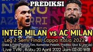 PREDIKSI : INTER MILAN vs AC MILAN ( Leg 2 Semi Final Coppa Italia 2022 )🔥🔥
