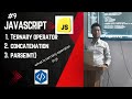 Ternary Operator | Conditional Ternary Operator in JavaScript | Concatenation