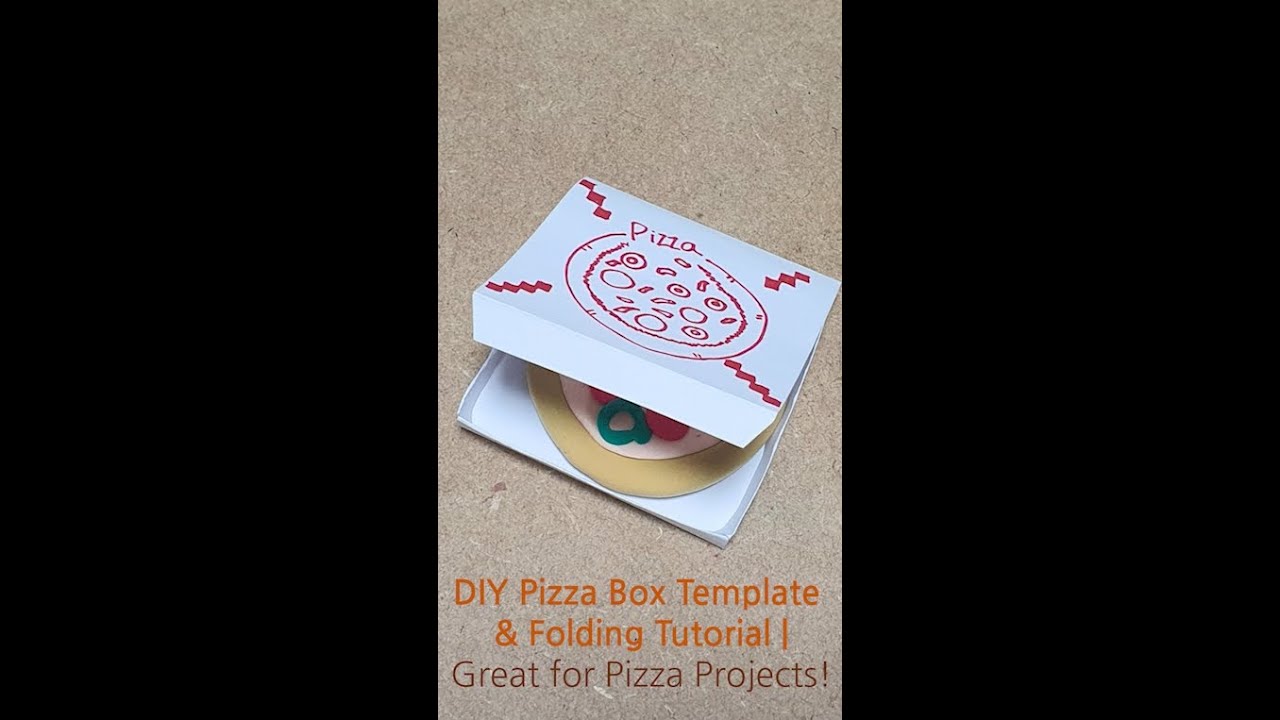 Diy Pizza Box Template Folding Tutorial Great For Pizza Projects рџќ