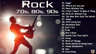 Guns N' Roses, Scorpions, Led Zeppelin, Bon Jovi, U2, Aerosmith ⚡ Best Rock Ballads 80s, 90s