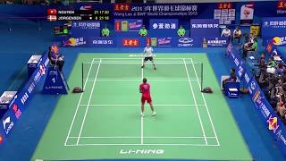 Badminton Men Single Longest Rally (Nguyen T.M. vs J.O.Jorgensen) 2013 BWF World Champion