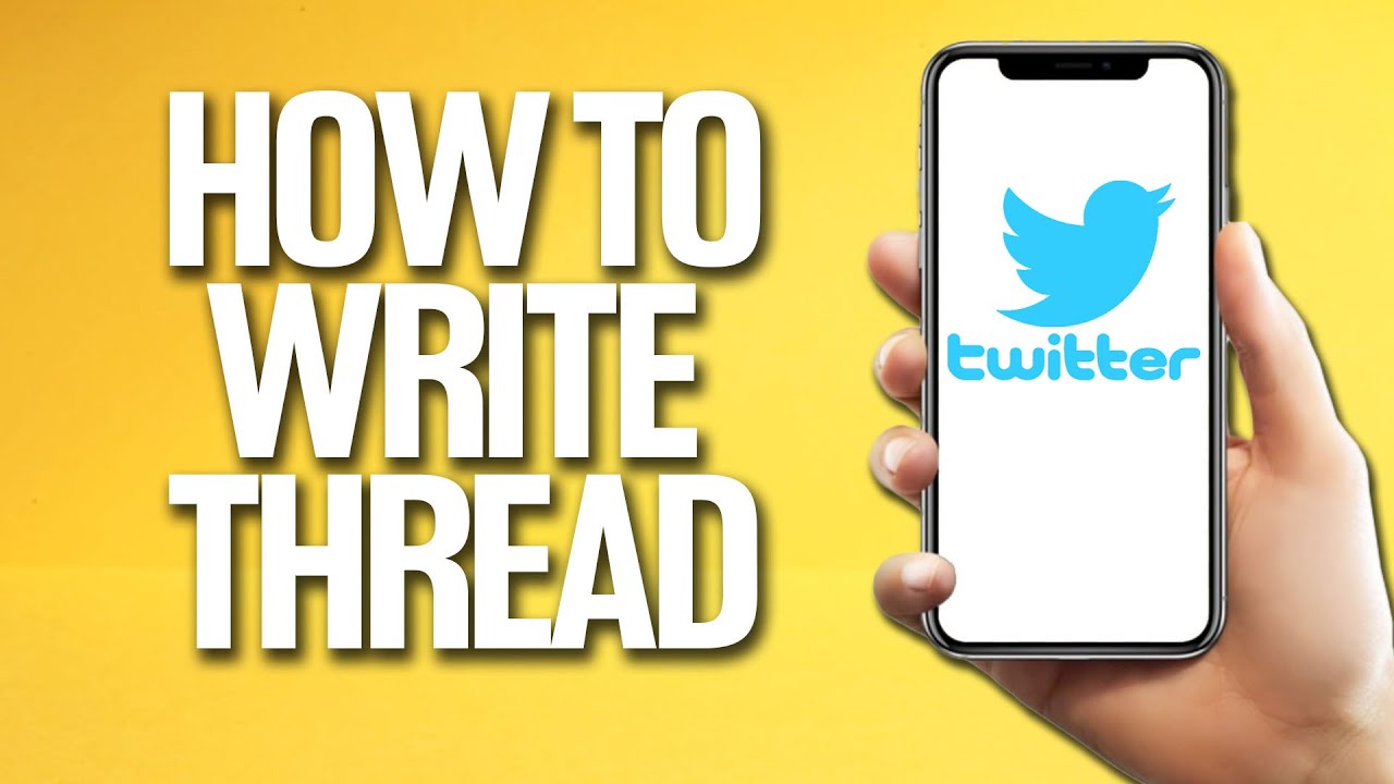 How To Write Thread On Twitter Tutorial - YouTube