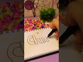 #asmr Your Name (Chintya) Drawing and Painting Chintya #shorts #drawing #viral #fyp