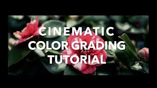 Easy Cinematic Color Grading - Tutorial and Tips