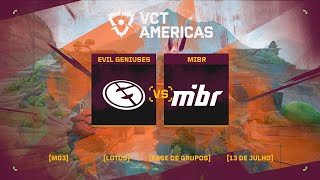 Evil Geniuses x MIBR (Mapa 2: Lotus) | VCT Americas