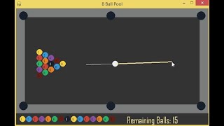 8 Ball Pool Game Using Pygame