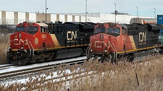 5 CN TRAIN MEETS IN 1 HOUR at Snider West (JAN 28, 2025)