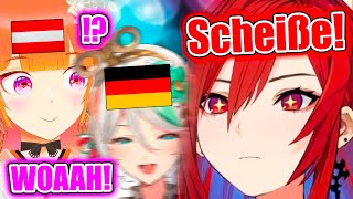 Liz Surprises Ceci And Kiara When She Says She Keeps Using This German Word【Hololive EN】