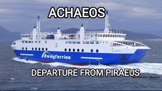 ACHAEOS 2WAYFERRIES DEPARTURE FROM PIRAEUS