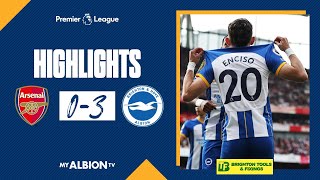 PL Highlights: Arsenal 0 Albion 3