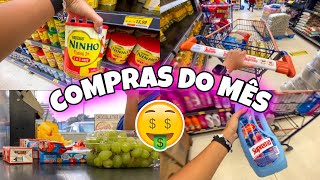 FAZENDO COMPRAS do MÊS no SUPERMERCADO! 🛒 💵