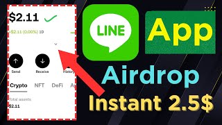 Line App Airdrop | Claim 2.2$ Instant totally free in Okx Wallet | Line App Airdrop withdraw in okx