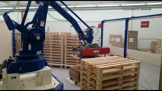 Palettier-Roboter/robotic palletiser ABB/Transnova-Ruf