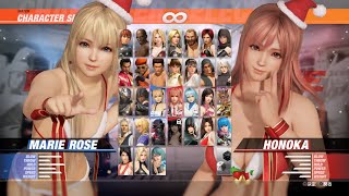 【DOA6】Marie Rose VS Honoka