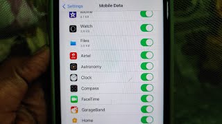 What is the Astronomy App under Cellular/Mobile Data Setting in iPhone?