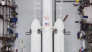 Elon Musk posts first pictures of SpaceX Falcon Heavy rocket