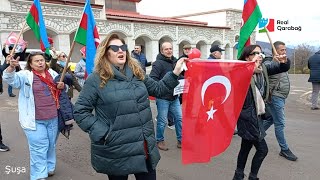 Türkiyəli səyyahlar Şuşada Türkiyə Cümhuriyyətinin yaradılmasının 99-cu ildönümünü qeyd edir