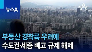 부동산 경착륙 우려에…수도권‧세종 빼고 규제 해제 | 뉴스A