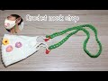 How to make Easy Mask Strap Crochet tutorial | Pikky Diy