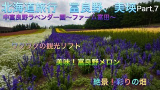 【北海道旅行　富良野、美瑛】Part,7 中富良野ラベンダー園〜ファーム富田〜