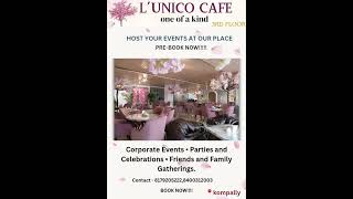 L'unico cafe for all your special occasions and gatherings Book now!!!!!!            #parties