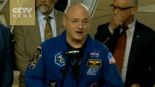 US astronaut Scott Kelly back home after record year in space