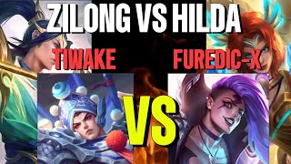 FUREDIC-X VS TIWAKE - HILDA VS ZILONG | Mobile Legends: Bang bang