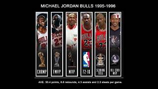 MICHAEL JORDAN 95-96 Bulls | NBA Champion | FMVP | MVP | All Star MVP | Scoring Champ 72-10 #shorts