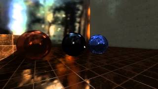Parallax Corrected Cube Maps Sample