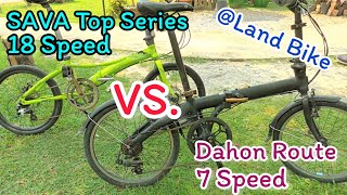 Dahon Route 7 Speed VS SAVA Top Series 18 Speed สวนพุทธมณฑล ลองจักรยานจากร้าน Land Bike