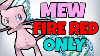 Can you beat Pokemon Fire red with just a Mew? Pokemon Challenge - No items in battle