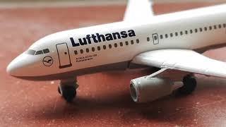 Model unboxing review herpa 1/500 scale lufthansa a319-100