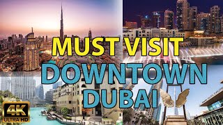 Downtown Dubai | Most Visited Place in Dubai | Dubai Mall Fountain | Burj Khalifa Tourist Places UAE