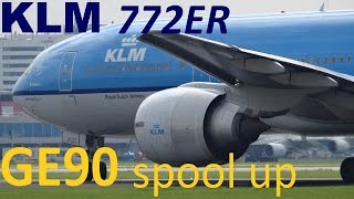 AMAZING SOUND GE90 KLM 777 spoolup + KLM DC3