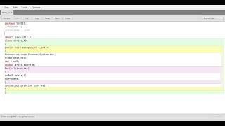 Blue Java : Series program part 12
