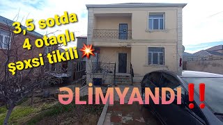 🏝Masazırda, 3,5 sotda, 2 mərtəbəli, 4 otaqlı şəxsi tikili satılır💥👍💥