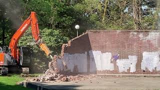 Demolition begins on the aging stage in Volunteer Park