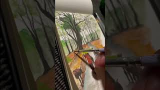 Real life Painting.#painting #art #artist #watercolor #shorts #ytshorts #how #satisfying #happiness