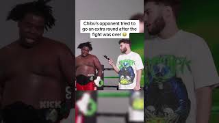 Chibu's opponent tried to go an extra round after the fight was over 😭